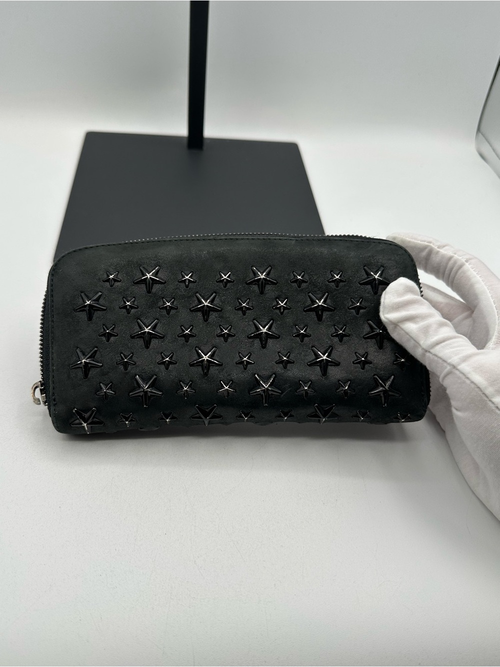 Jimmy Choo Star Studded Zip Around Wallet